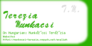 terezia munkacsi business card